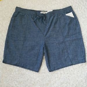 Light and Breezy Plus Size Denim Shorts